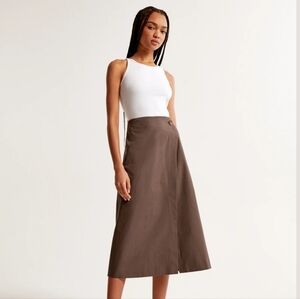 Abercrombie & Fitch Brown A-Line Skirt